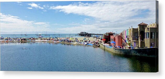 Capitola Acrylic Print featuring the photograph Summers End Capitola Beach by Amelia Racca