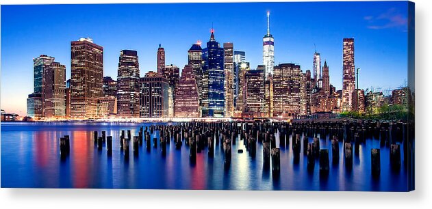 New York City Skyline Acrylic Print featuring the photograph Magic Manhattan by Az Jackson