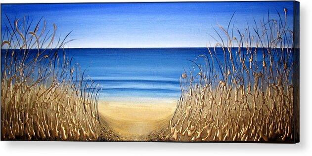 Beach Acrylic Print featuring the painting The Beach by Amanda Dagg