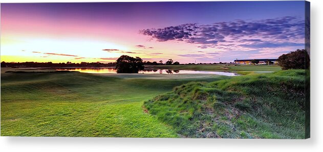 Panorama Acrylic Print featuring the photograph The Country Club by Mark Lucey