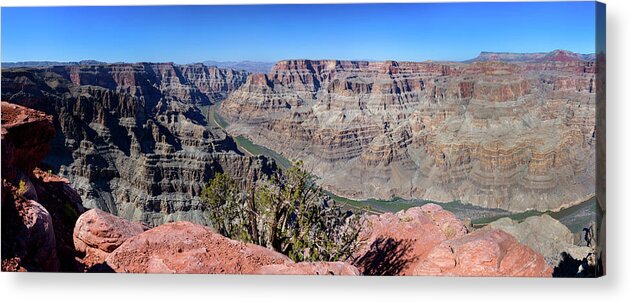 Grand Canyon Acrylic Print featuring the photograph The Grand Canyon Panorama by Andy Myatt