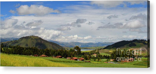 Road Acrylic Print featuring the photograph Tranquility. Peru by Ksenia VanderHoff