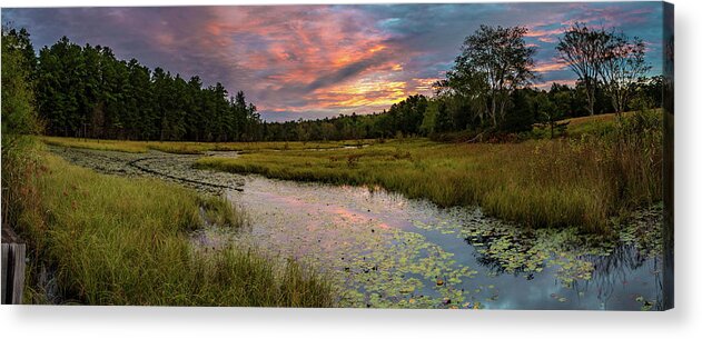 Colors Acrylic Print featuring the photograph Friendship Panorama Sunrise Landscape by Louis Dallara
