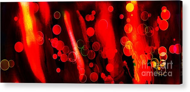 Digital Art Acrylic Print featuring the digital art New Blood Cells by Julie Grimshaw
