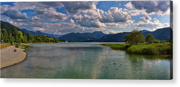 Tranquility Acrylic Print featuring the photograph Nordende Des Tegernsees by Photo By Helmut Reichelt