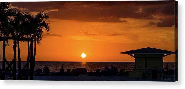 Florida Acrylic Print featuring the photograph Sunset - St Pete Beach 2 by Frank Mari