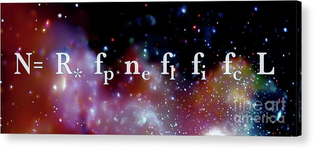 Physics Acrylic Print featuring the photograph The Drake Equation by Monica Schroeder