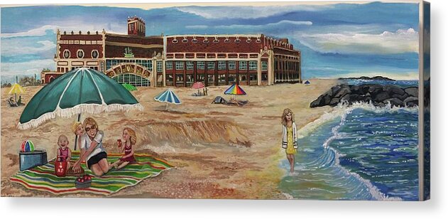 Asburyartist Acrylic Print featuring the painting Beach dreams by Patricia Arroyo