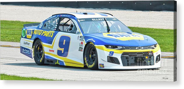 Nascar Acrylic Print featuring the photograph Chase Wins Road America by Billy Knight