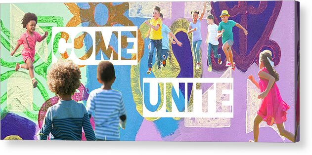  Acrylic Print featuring the painting Come unite by Clayton Singleton