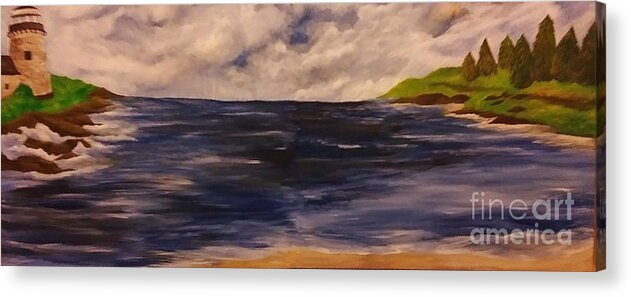America Acrylic Print featuring the painting From Sea to Shining Sea by Christy Saunders Church