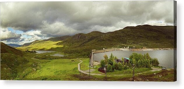 Glen Cannich Acrylic Print featuring the photograph Glen Cannich Panorama by Ian Good