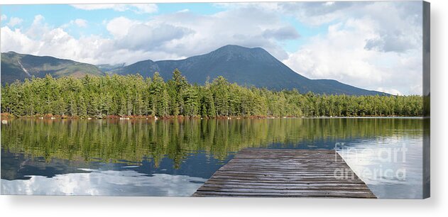 Lakes Acrylic Print featuring the photograph Kidney Pond - Reflections of Mt. Katahdin, Maine by Rehna George