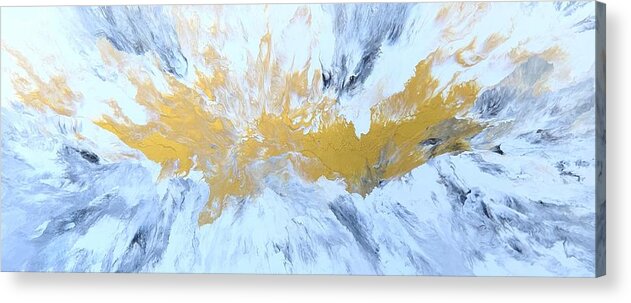 Abstract Acrylic Print featuring the painting New Dawn by Soraya Silvestri