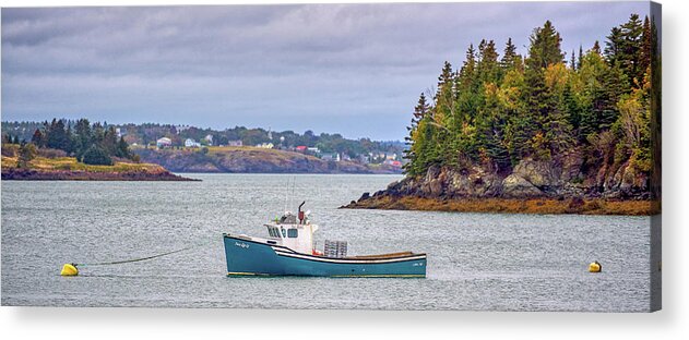 Maine Acrylic Print featuring the photograph Two Girls by Paul Freidlund
