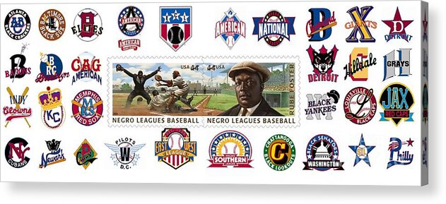 Negro Leagues Acrylic Print featuring the photograph Teams of the Negro Leagues by Mike Baltzgar