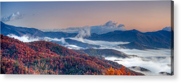 Autumn Acrylic Print featuring the photograph Above the Clouds by Joye Ardyn Durham