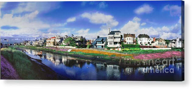 Marina Peninsula Acrylic Print featuring the photograph Marina Peninsula Grand Canal #2 by David Zanzinger