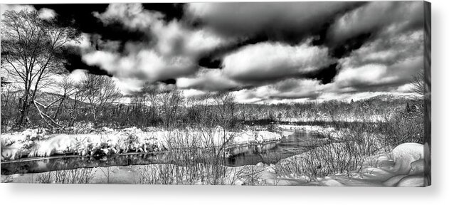 Landscapes Acrylic Print featuring the photograph A Winter Panorama by David Patterson