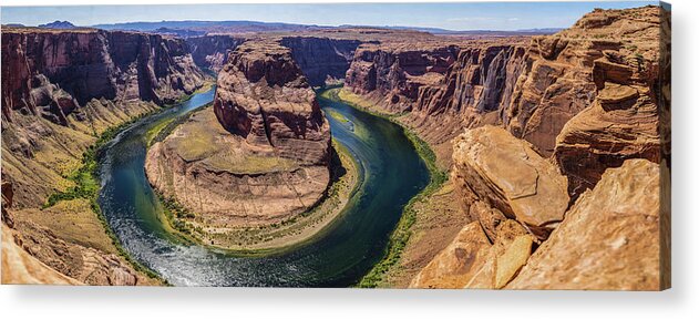 American Landscape Acrylic Print featuring the photograph Horseshoe Bend Page Arizona Gigapan by John McGraw