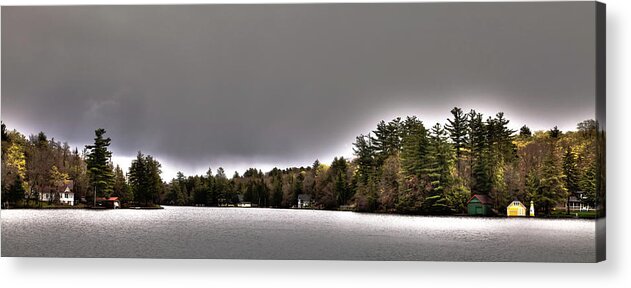 Pond Panorama Acrylic Print featuring the photograph Pond Panorama by David Patterson