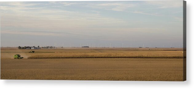 Harvest Acrylic Print featuring the photograph Harvesting Deere by Dylan Punke