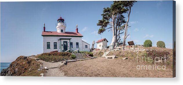 Afternoon Acrylic Print featuring the photograph Battery Point Lighthouse Panorama by Al Andersen