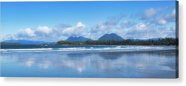 Landscape Acrylic Print featuring the photograph Chesterman Beach Panorama by Allan Van Gasbeck