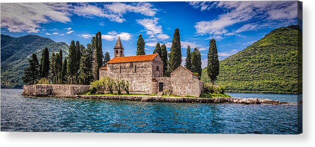 Montenegro Acrylic Print featuring the photograph St. George Abbey by Fred J Lord