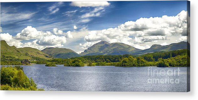 Panorama Acrylic Print featuring the photograph Loch Awe Scotland by Sophie McAulay