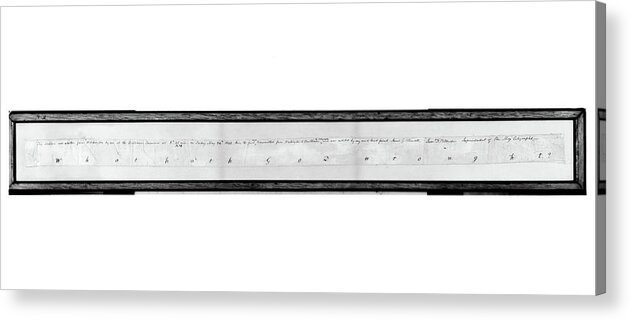 1844 Acrylic Print featuring the painting Morse Code First Message by Granger