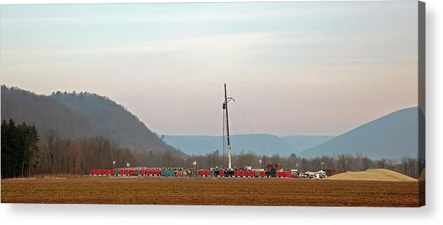 Equipment Acrylic Print featuring the photograph Natural Gas Well by Jim West