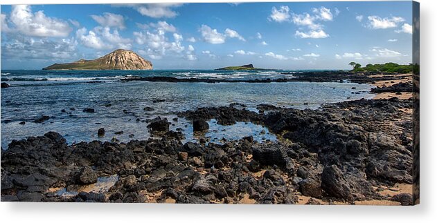 Hawaii Acrylic Print featuring the photograph Rabbit Island Tide Pools by Dan McManus