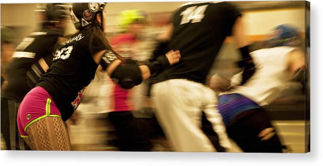 Sports Acrylic Print featuring the photograph Roller Derby by Theresa Tahara