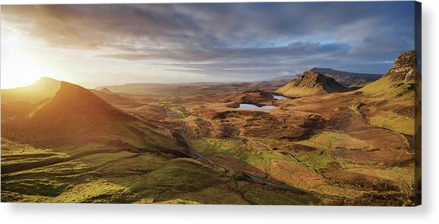 Scenics Acrylic Print featuring the photograph Sunrise At Quiraing, Isle Of Skye by Spreephoto.de