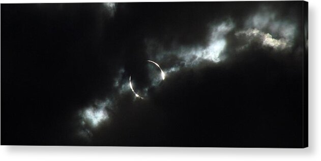 Annular Eclipse Acrylic Print featuring the photograph Annular Eclipse Ring of Fire 2012 by Scott McGuire