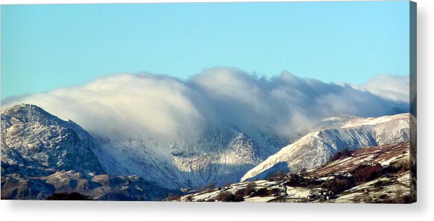 Clouds Acrylic Print featuring the photograph Cloudy mountains by Lukasz Ryszka