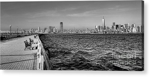 Manhattan Acrylic Print featuring the photograph From New Jersey by Olivier Le Queinec