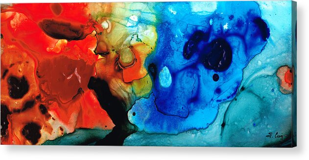 Abstract Acrylic Print featuring the painting Perfect Whole and Complete by Sharon Cummings by Sharon Cummings