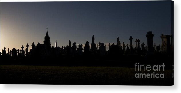 Cementary Acrylic Print featuring the photograph The end of life by Ang El