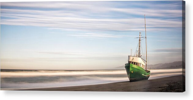 Ship Acrylic Print featuring the photograph Washed Ashore by Jon Glaser