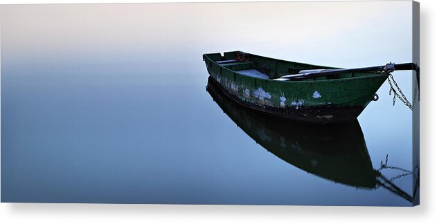 Water's Edge Acrylic Print featuring the photograph Fishing Boat #1 by Avtg