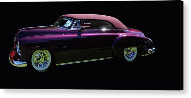 Car Acrylic Print featuring the photograph 1950 Chevrolet Convertible by Cathy Anderson