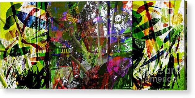 Jungle Acrylic Print featuring the digital art It's Like A Jungle Sometimes by Joe Roache