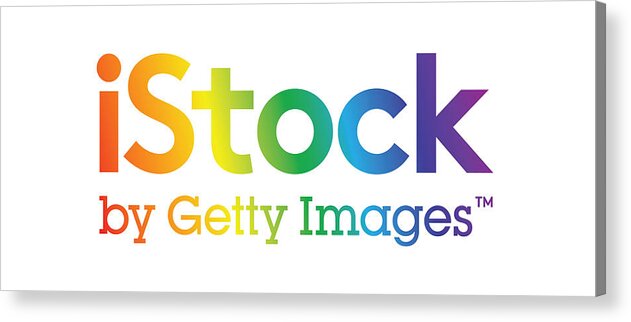 Getty Images Logo Acrylic Print featuring the digital art Logo Pride 003 by Getty Images