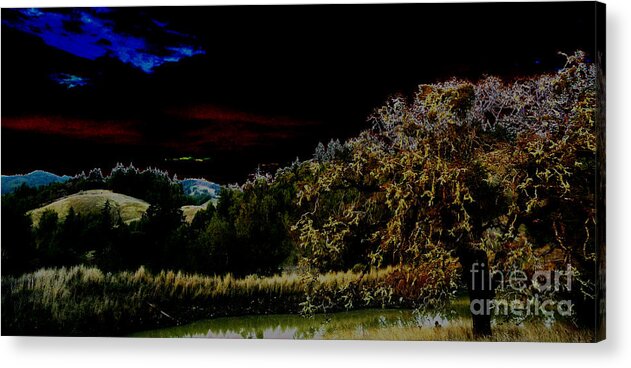 Night Acrylic Print featuring the photograph Darkness at the Edge of Dawn by JoAnn SkyWatcher
