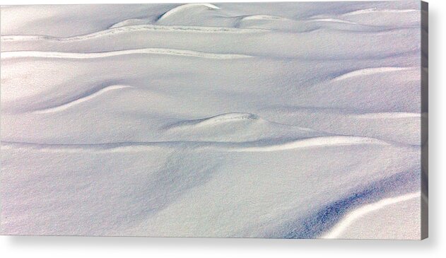 Snow Acrylic Print featuring the photograph Snow Drift by William Wetmore