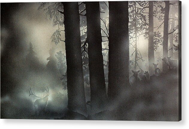 Ghosts Acrylic Print featuring the painting Ghost by Tim Joyner