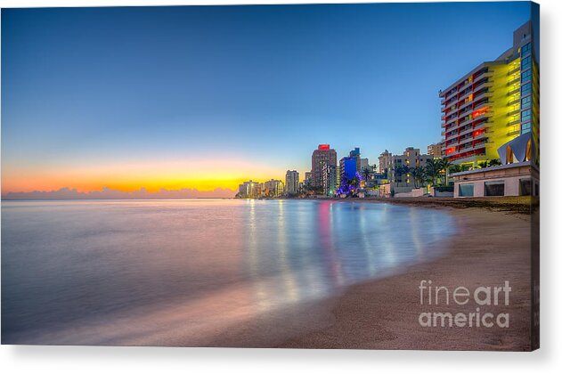 Sunrise Acrylic Print featuring the photograph Sunrise in San Juan by Jason Ludwig Photography