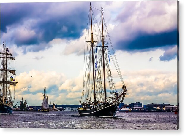 Amsterdam Acrylic Print featuring the photograph The Port of Amsterdam by Tommy Farnsworth